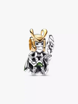 Marvel Loki-Charm aus Sterlingsilber, 14-karätig vergoldet