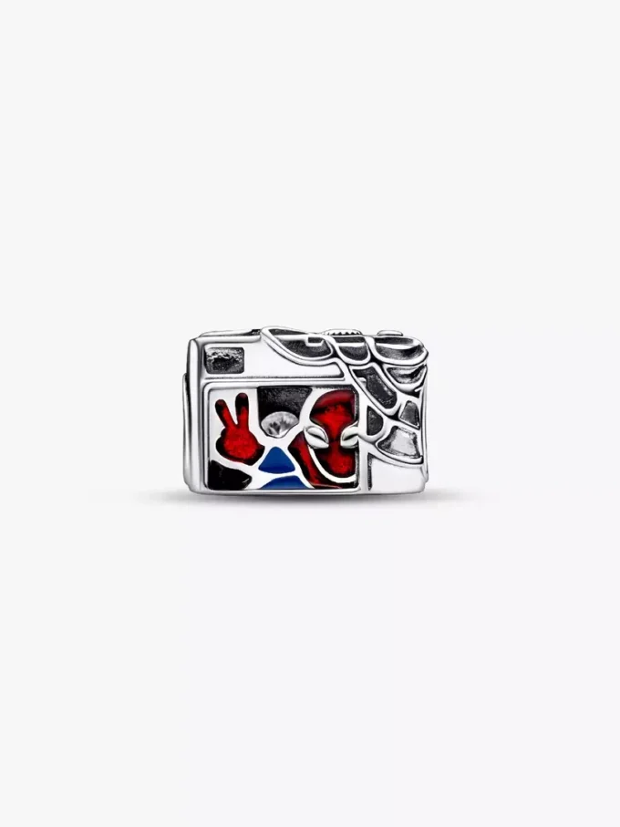 Marvel Spider-Man Kamera-Selfie-Charm aus Sterlingsilber Marvel Spider-Man Kamera-Selfie-Charm aus Sterlingsilber