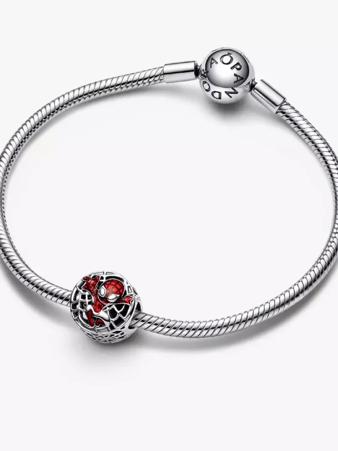 Marvel Spider-Man „Soaring City“-Charm aus Sterlingsilber Marvel Spider-Man „Soaring City“-Charm aus Sterlingsilber