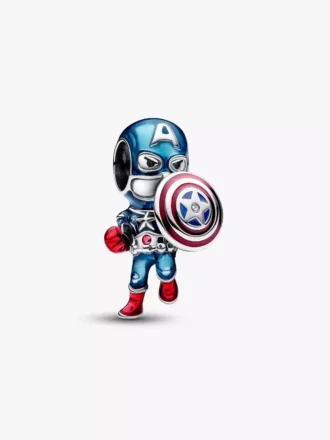 Marvel The Avengers Captain America Charm aus Sterlingsilber