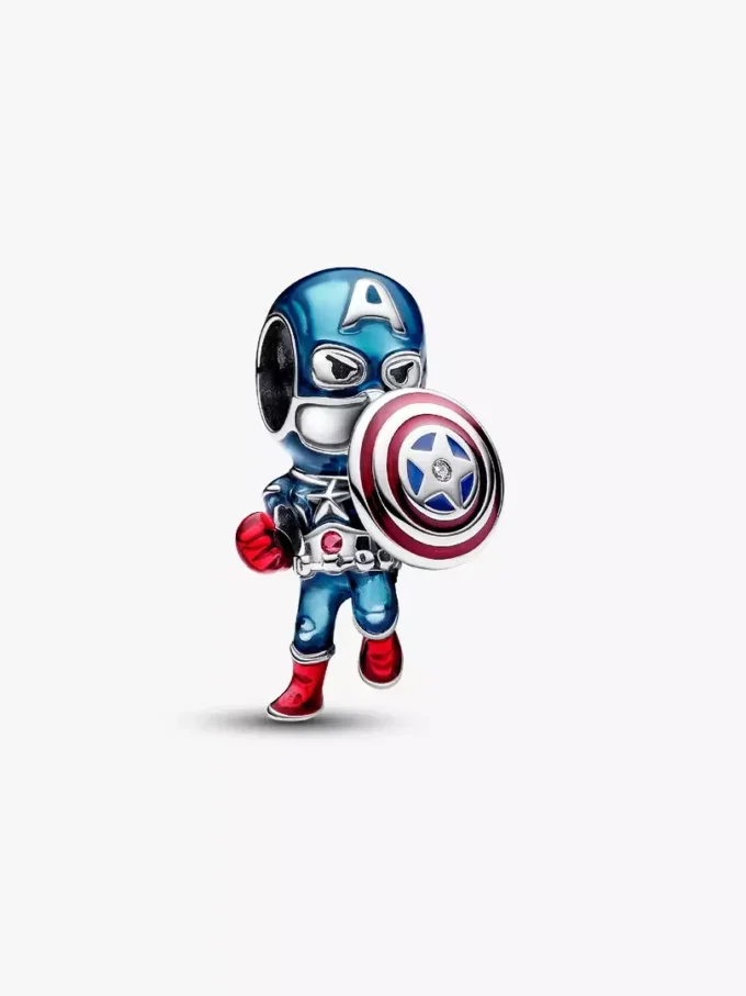 Marvel The Avengers Captain America Charm aus Sterlingsilber Marvel The Avengers Captain America Charm aus Sterlingsilber