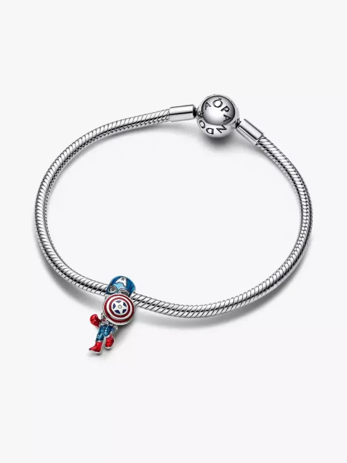 Marvel The Avengers Captain America Charm aus Sterlingsilber Marvel The Avengers Captain America Charm aus Sterlingsilber
