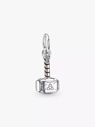 Marvel The Avengers Thor’s Hammer Dangle Charm aus Sterlingsilber