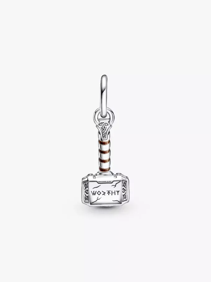 Marvel The Avengers Thor’s Hammer Dangle Charm aus Sterlingsilber Marvel The Avengers Thor’s Hammer Dangle Charm aus Sterlingsilber