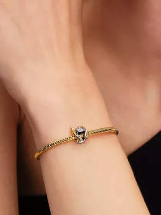 Marvel Thor-Helm-Charm aus Sterlingsilber, 14-karätig vergoldet