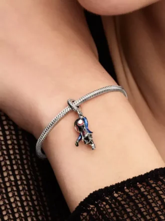 Marvels Spider-Man Miles Morales Dangle Charm aus Sterlingsilber