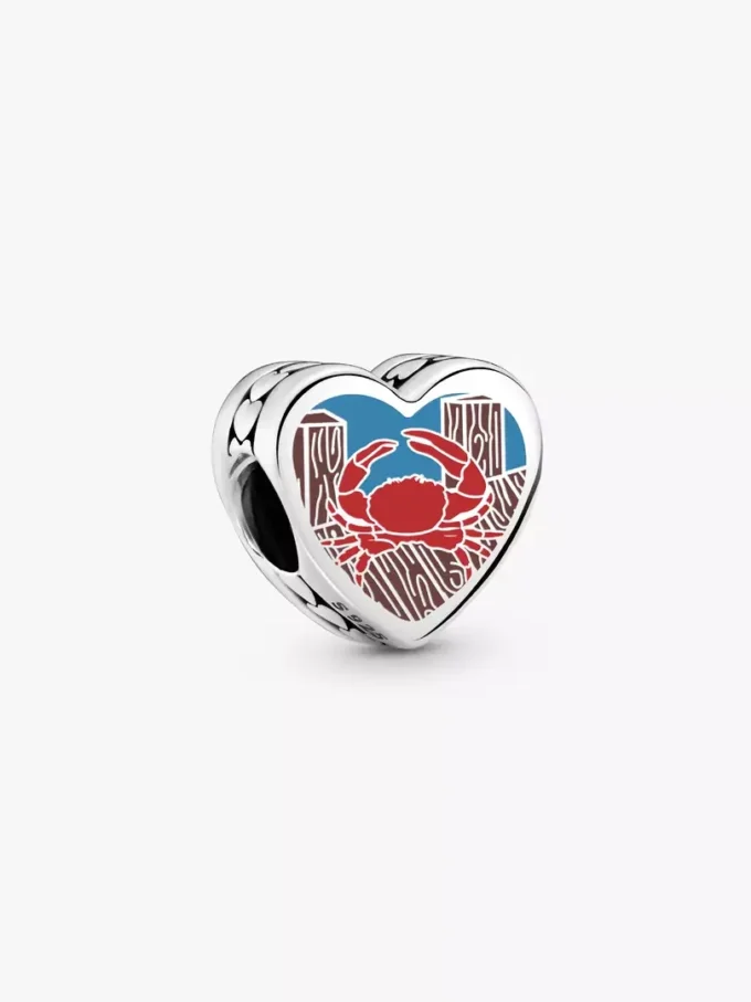 Maryland-Herz-Charm aus Sterlingsilber Maryland-Herz-Charm aus Sterlingsilber