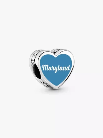Maryland-Herz-Charm aus Sterlingsilber