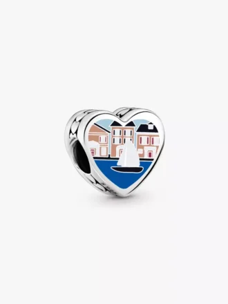 Mass Heart Charm aus Sterlingsilber