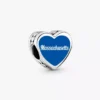 Mass Heart Charm aus Sterlingsilber Mass Heart Charm aus Sterlingsilber