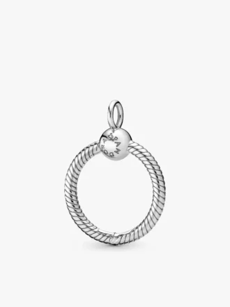 April-Geburtsstein-Eternity-Circle-O Pendant-Set, 3er-Set