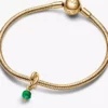 May facettierter Eternity Circle-Dangle Charm, 14-karätig vergoldet May facettierter Eternity Circle-Dangle Charm, 14-karätig vergoldet