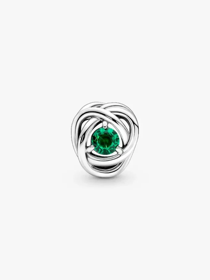 May Green Eternity Circle Charm aus Sterlingsilber May Green Eternity Circle Charm aus Sterlingsilber