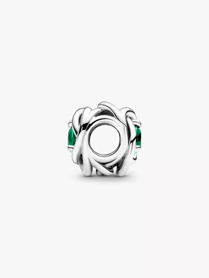 May Green Eternity Circle Charm aus Sterlingsilber May Green Eternity Circle Charm aus Sterlingsilber