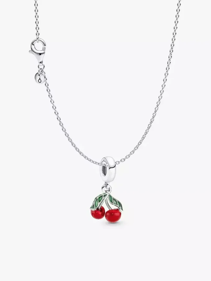 Megans Kirsch-Charm-Halskettenset, 2er-Set