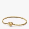 Mein Pandora Daisy Herzverschluss-Snake Chain-Armband 0,009 ct TW, 14-karätige Vergoldung
