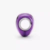Metallic-lila Herz-Charm aus Sterlingsilber Metallic-lila Herz-Charm aus Sterlingsilber