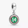 Mexiko #14 Fußball-Charm aus Sterlingsilber Mexiko #14 Fußball-Charm aus Sterlingsilber