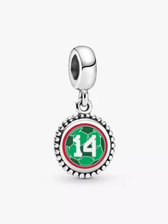 Mexiko #14 Fußball-Charm aus Sterlingsilber