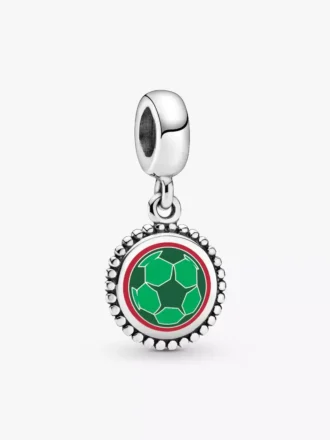 Mexiko-Fußball-Charm aus Sterlingsilber