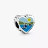 Michigan-Herz-Charm aus Sterlingsilber Michigan-Herz-Charm aus Sterlingsilber