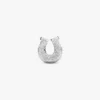 Mini-Charm „Hufeisen“ mit Struktur aus Sterlingsilber Mini-Charm „Hufeisen“ mit Struktur aus Sterlingsilber