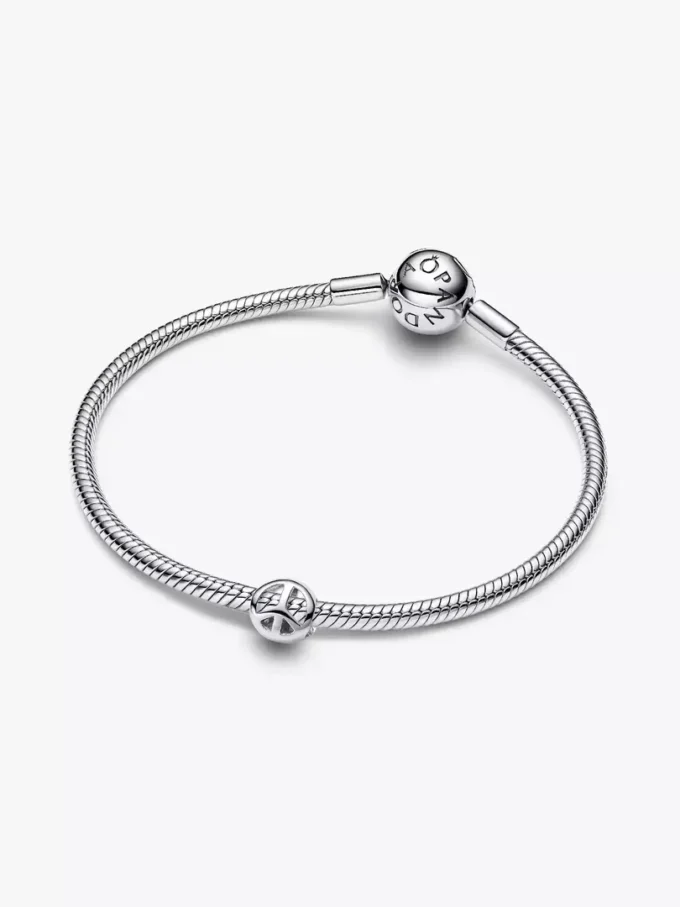 Mini-Charm mit Friedenssymbol aus Sterlingsilber
