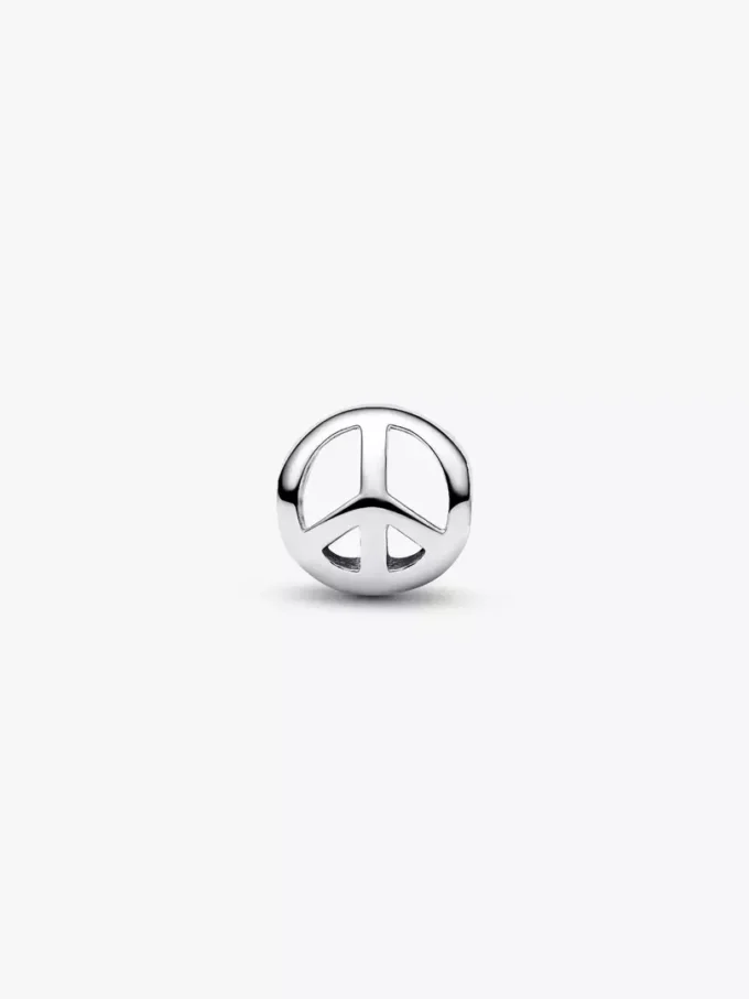 Mini-Charm mit Friedenssymbol aus Sterlingsilber