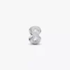 Mini-Charm mit strukturiertem Unendlichkeitssymbol aus Sterlingsilber Mini-Charm mit strukturiertem Unendlichkeitssymbol aus Sterlingsilber
