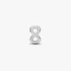 Mini-Charm mit strukturiertem Unendlichkeitssymbol aus Sterlingsilber Mini-Charm mit strukturiertem Unendlichkeitssymbol aus Sterlingsilber