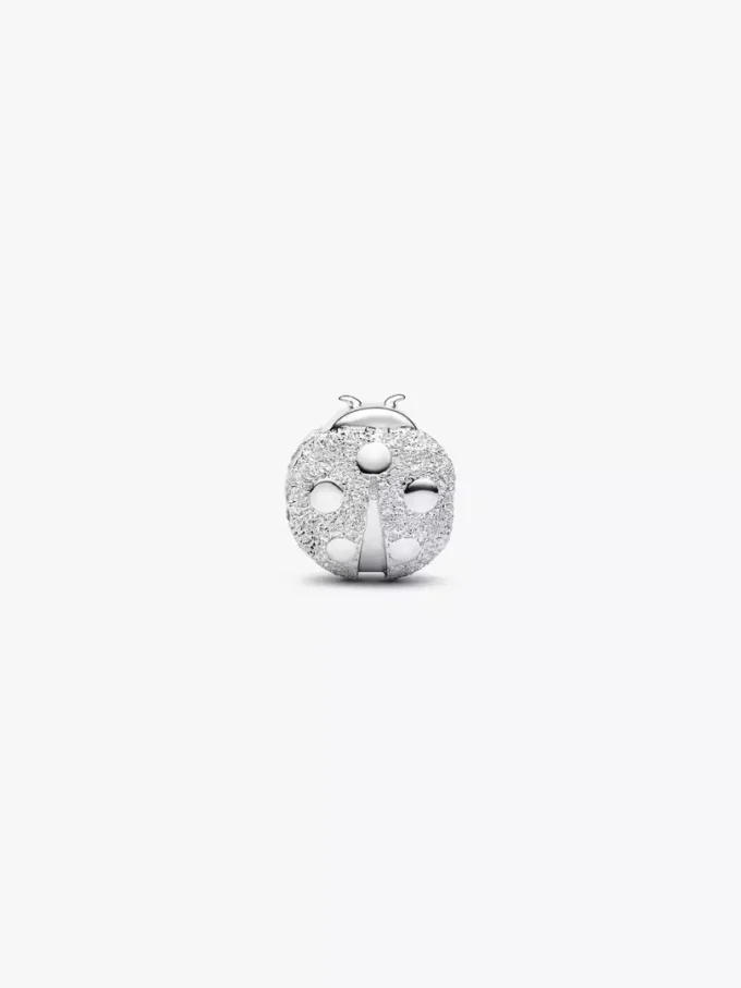 Mini-Charm „Strukturierter Marienkäfer“ aus Sterlingsilber Mini-Charm „Strukturierter Marienkäfer“ aus Sterlingsilber