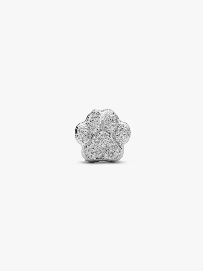 Mini-Charm „Texturierte Pfote“ aus Sterlingsilber Mini-Charm „Texturierte Pfote“ aus Sterlingsilber