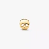 Mini-Charm „Totenkopf“, 14-karätig vergoldet Mini-Charm „Totenkopf“, 14-karätig vergoldet