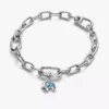 Mini-Dangle Charm „Elefant“ in Türkisfarbe aus Sterlingsilber