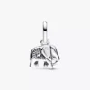 Mini-Dangle Charm „Elefant“ in Türkisfarbe aus Sterlingsilber