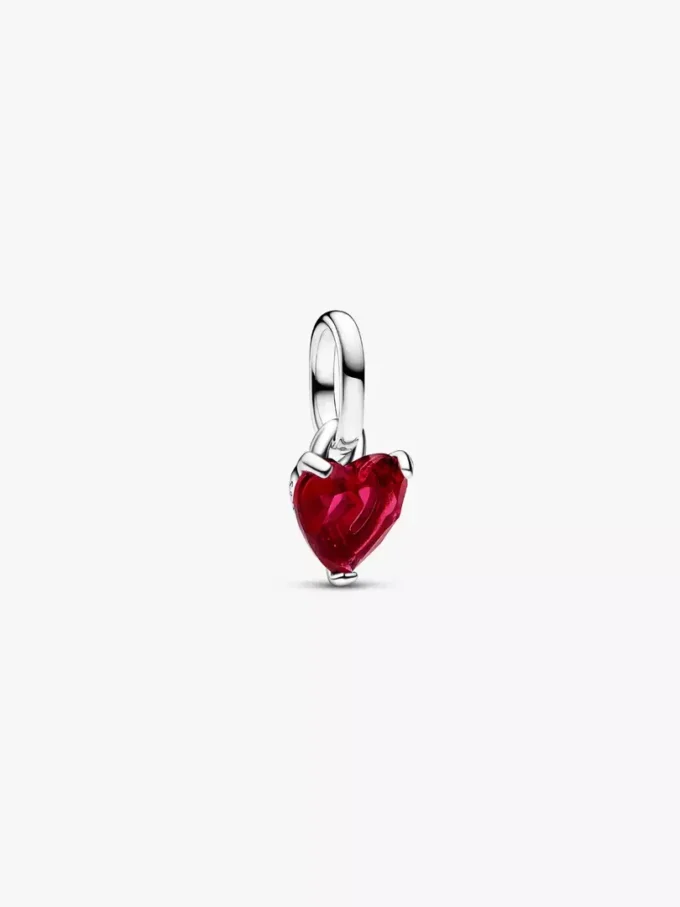 Mini-Dangle Charm „Gebrochenes Herz“ aus Sterlingsilber Mini-Dangle Charm „Gebrochenes Herz“ aus Sterlingsilber