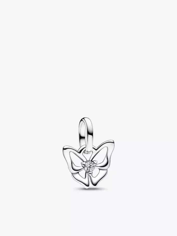 Mini-Schmetterlings-Charm-Halskette, 2er-Set Mini-Schmetterlings-Charm-Halskette, 2er-Set