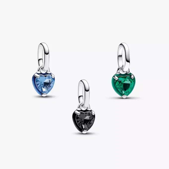 Mini-Herz-Charm-Trio, 3er-Set Mini-Herz-Charm-Trio, 3er-Set