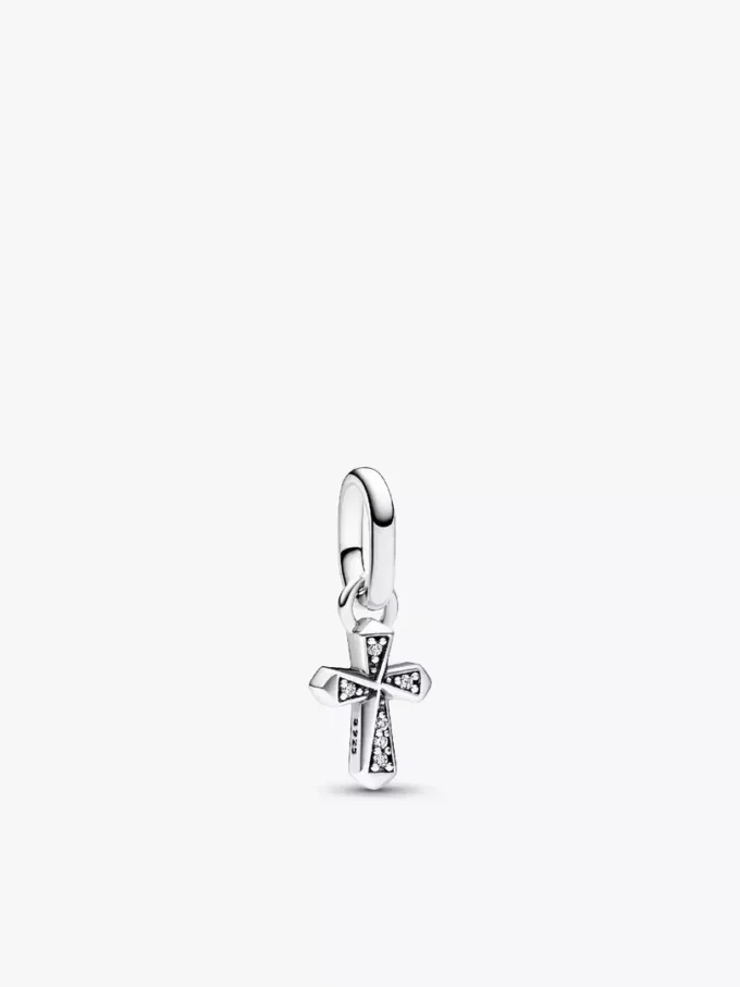 Pandora ME Sparkling Cross Mini-Dangle Charm aus Sterlingsilber Pandora ME Sparkling Cross Mini-Dangle Charm aus Sterlingsilber