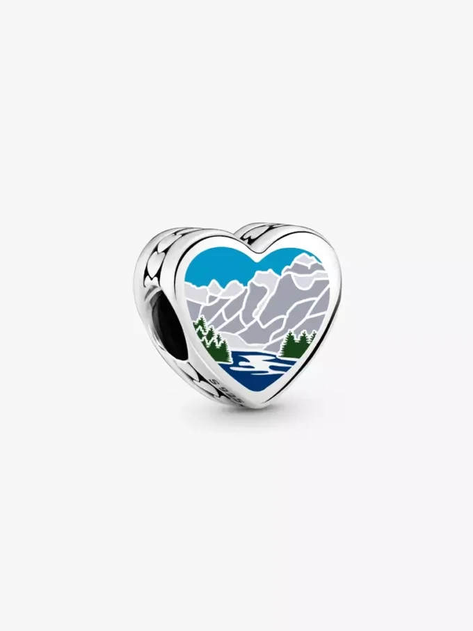 Minnesota-Herz-Charm aus Sterlingsilber Minnesota-Herz-Charm aus Sterlingsilber