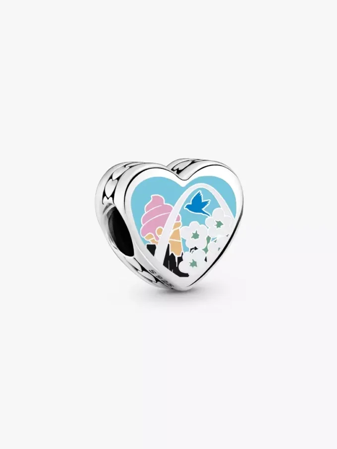 Missouri-Herz-Charm aus Sterlingsilber Missouri-Herz-Charm aus Sterlingsilber