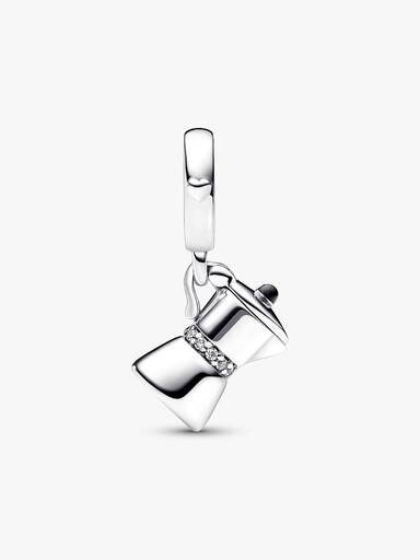Moka-Kanne-Dangle Charm – Sterlingsilber Moka-Kanne-Dangle Charm – Sterlingsilber