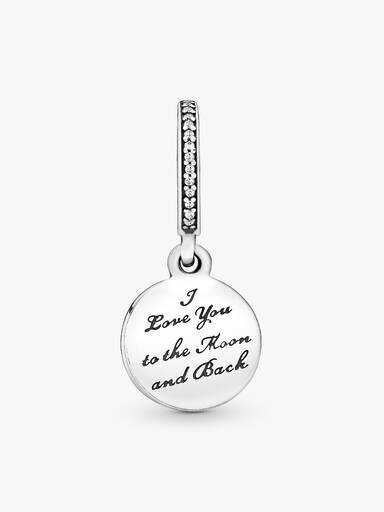 Mond & blauer Himmel-Dangle Charm – Sterlingsilber Mond & blauer Himmel-Dangle Charm – Sterlingsilber