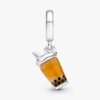 Murano Glass Bubble Tea Dangle Charm – Sterlingsilber Murano Glass Bubble Tea Dangle Charm – Sterlingsilber