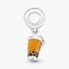 Murano Glass Bubble Tea Dangle Charm – Sterlingsilber Murano Glass Bubble Tea Dangle Charm – Sterlingsilber