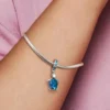 Murano Glass Dangle Charm „Meeresschildkröte“ aus Sterlingsilber