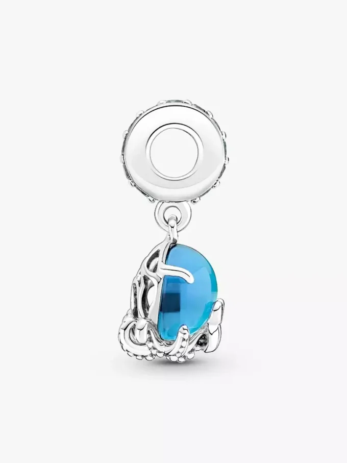 Murano Glass Dangle Charm „Süßer Oktopus“ aus Sterlingsilber