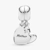 Mutter & Sohn Herz-Dangle Charm – Sterlingsilber Mutter & Sohn Herz-Dangle Charm – Sterlingsilber