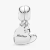 Mutter & Sohn Herz-Split-Dangle Charm aus Sterlingsilber Mutter & Sohn Herz-Split-Dangle Charm aus Sterlingsilber