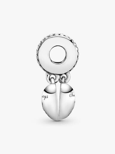 Mutter & Tochter Herz-Dangle Charm – Sterlingsilber Mutter & Tochter Herz-Dangle Charm – Sterlingsilber